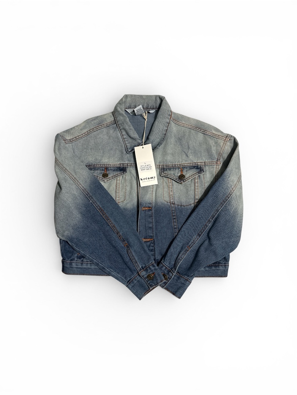 Women’s large kreamy Blue wash  Denim Jacket